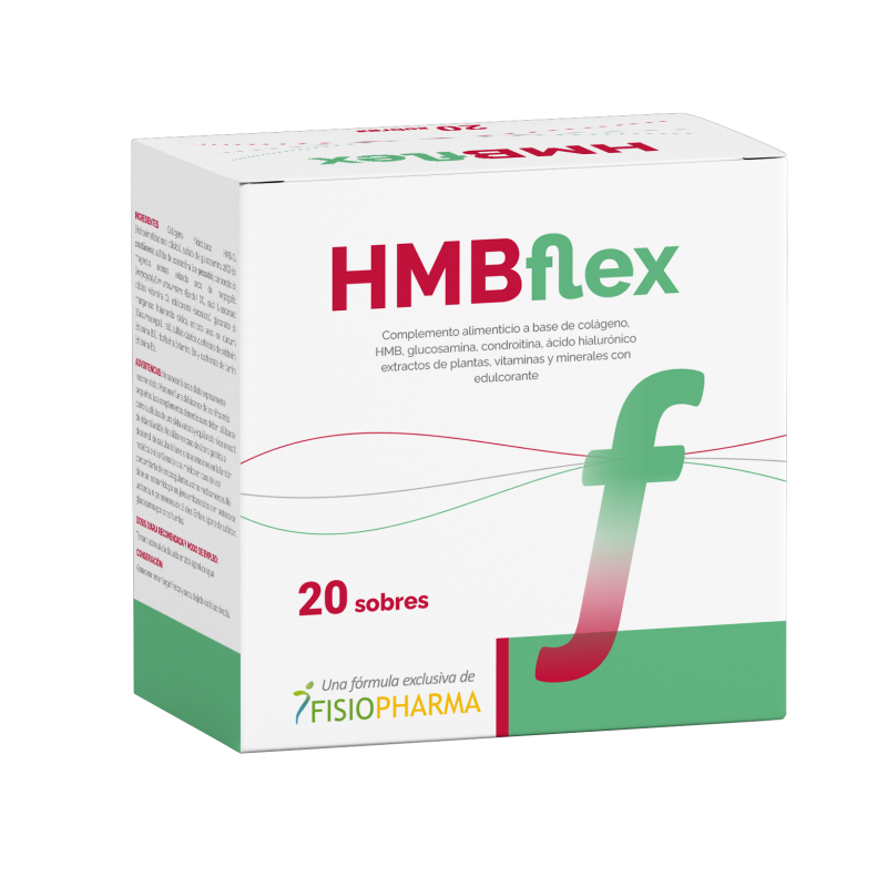 Caja de HMBflex, suplemento de Farmaxpert para la salud articular con 20 sobres