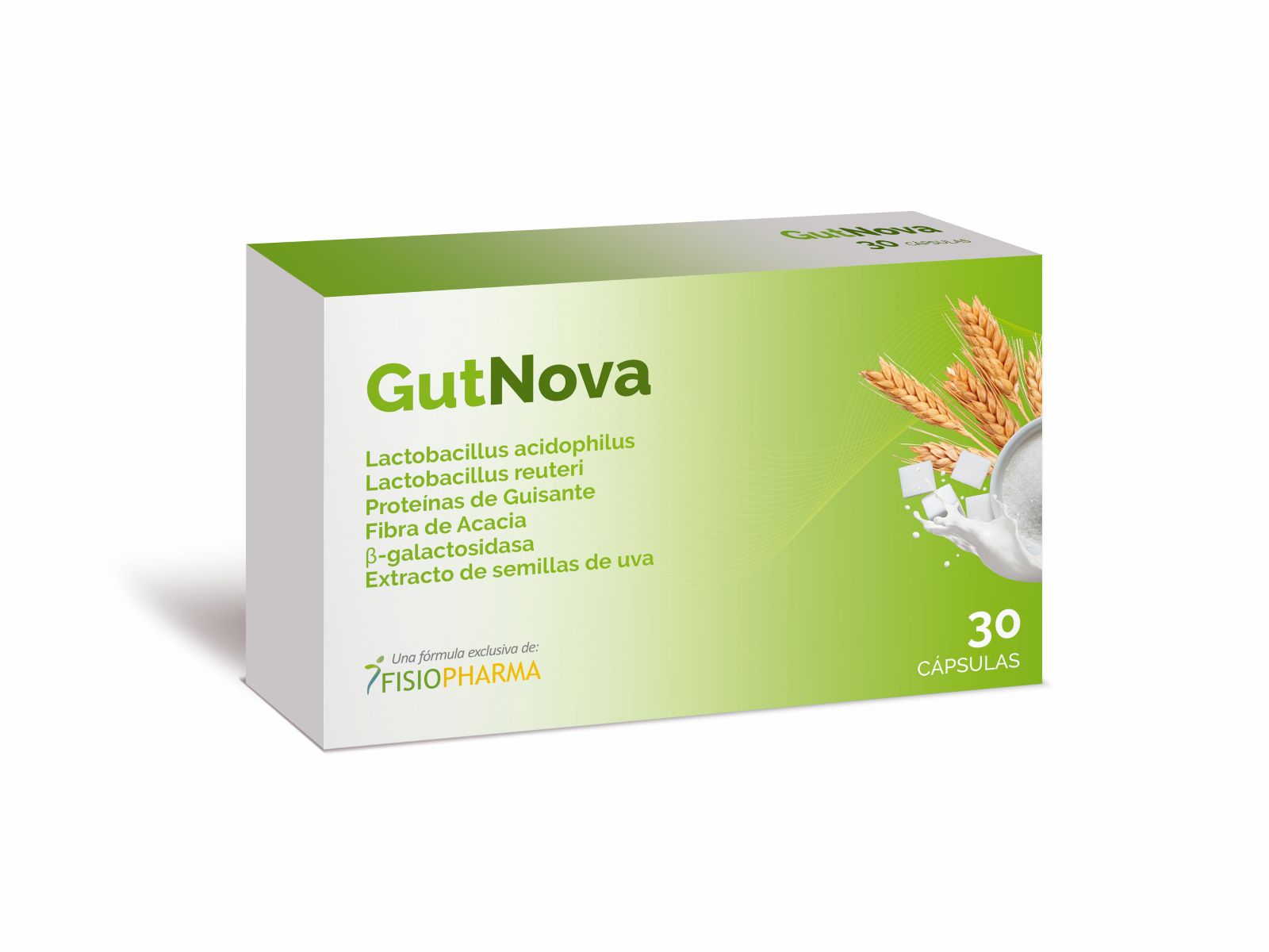 Caja de Gutnova, complemento alimenticio para el apoyo digestivo y la tolerancia a alimentos. CN 221767.6